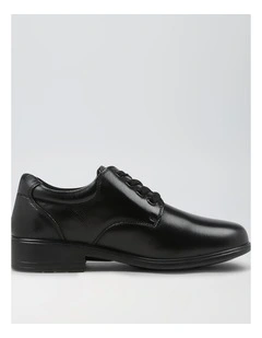 Maze Senior E Black Leather Lace Up Shoes