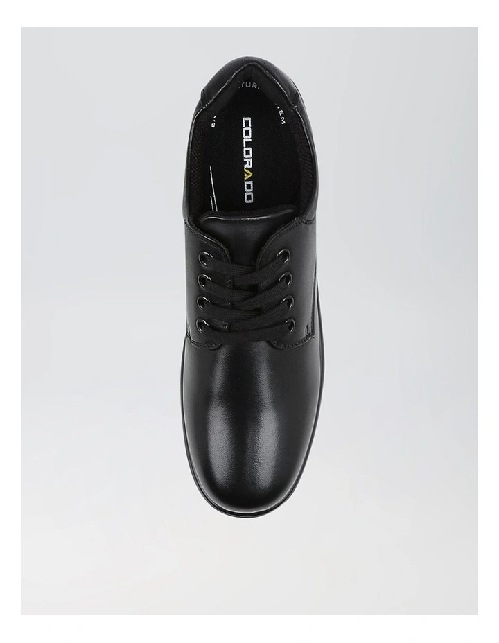 Maze Senior E Black Leather Lace Up Shoes image 5