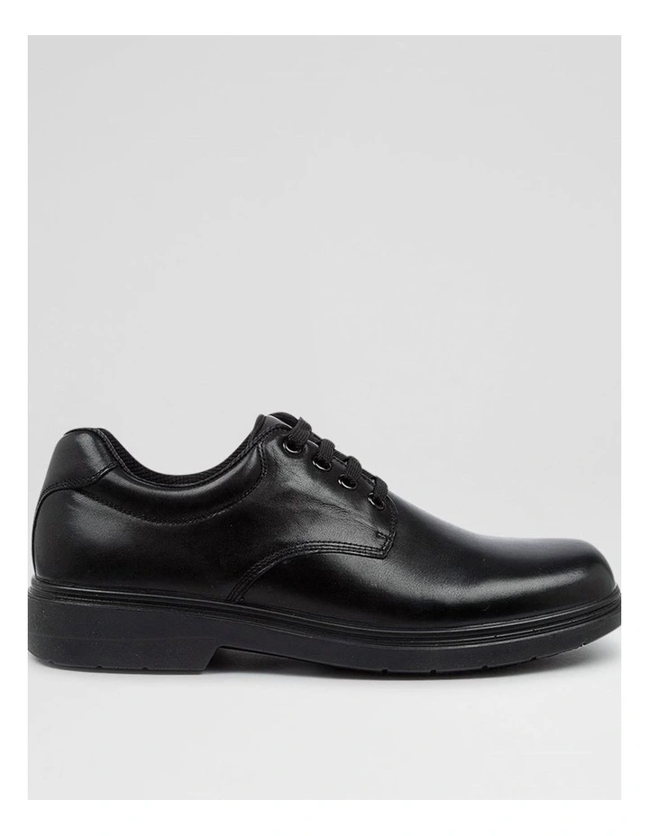Roar Senior E Black Leather Lace Up Shoes image 1