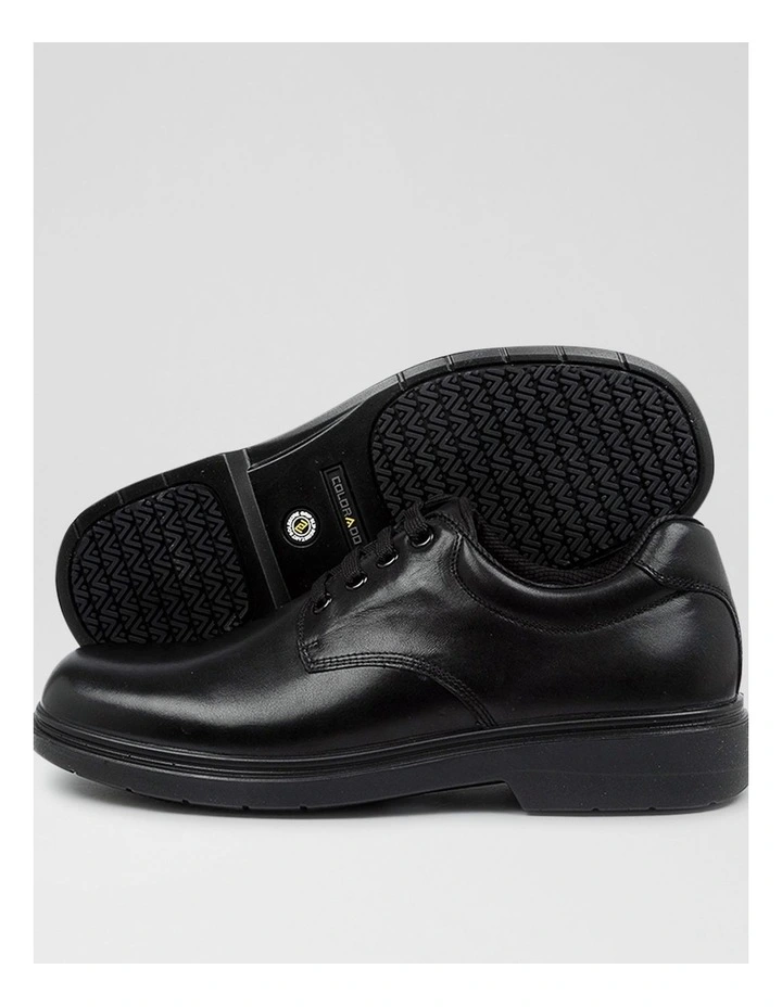 Roar Senior E Black Leather Lace Up Shoes image 3