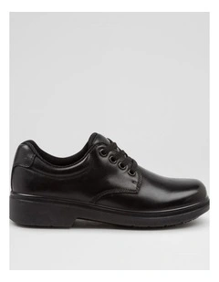 Roar Youth E Black Leather Lace Up Shoes