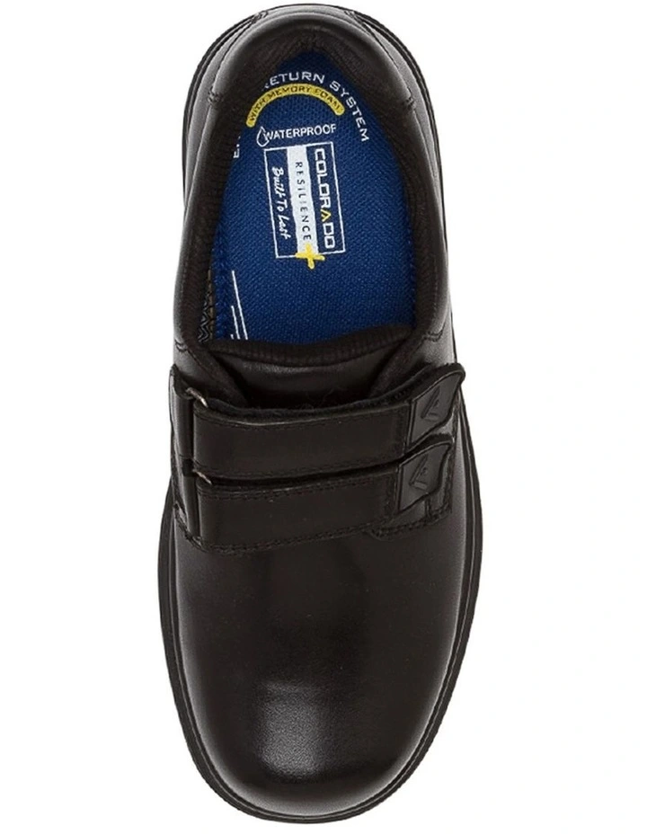 Roar Junior E Black Leather Adjustable Shoes image 5