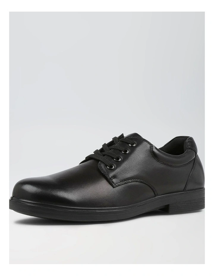 Daze Senior E Black Leather Lace Up Shoes image 2