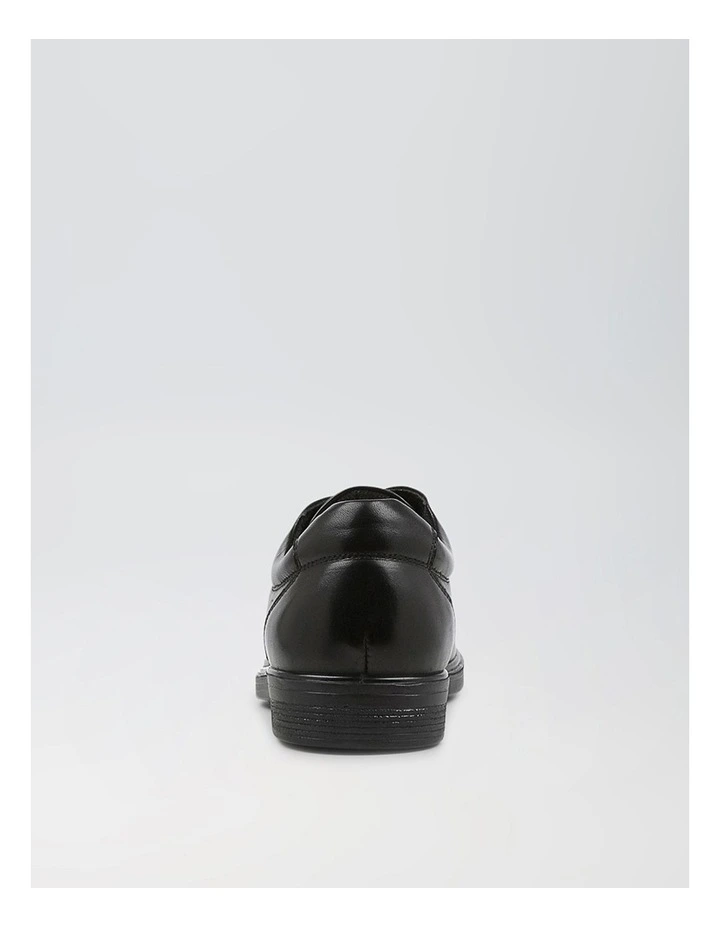 Daze Senior E Black Leather Lace Up Shoes image 4