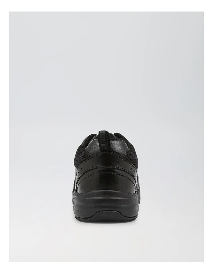 Hype Junior E Black Leather Lace Up Sneakers image 4