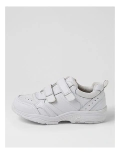 Hype Junior Adjustable E White Leather Sneakers