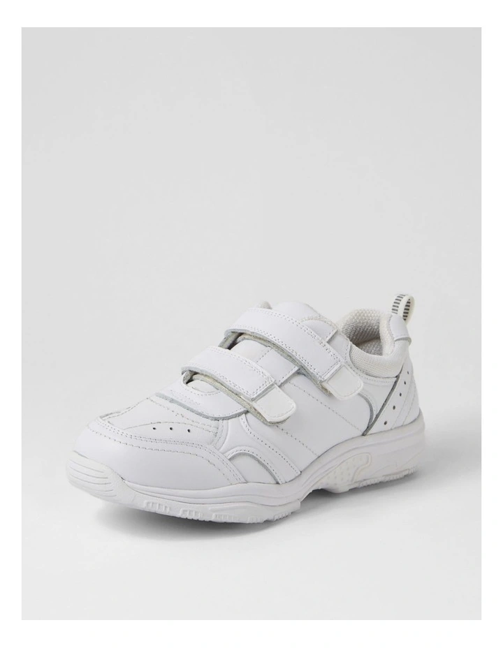 Hype Junior Adjustable E White Leather Sneakers image 2