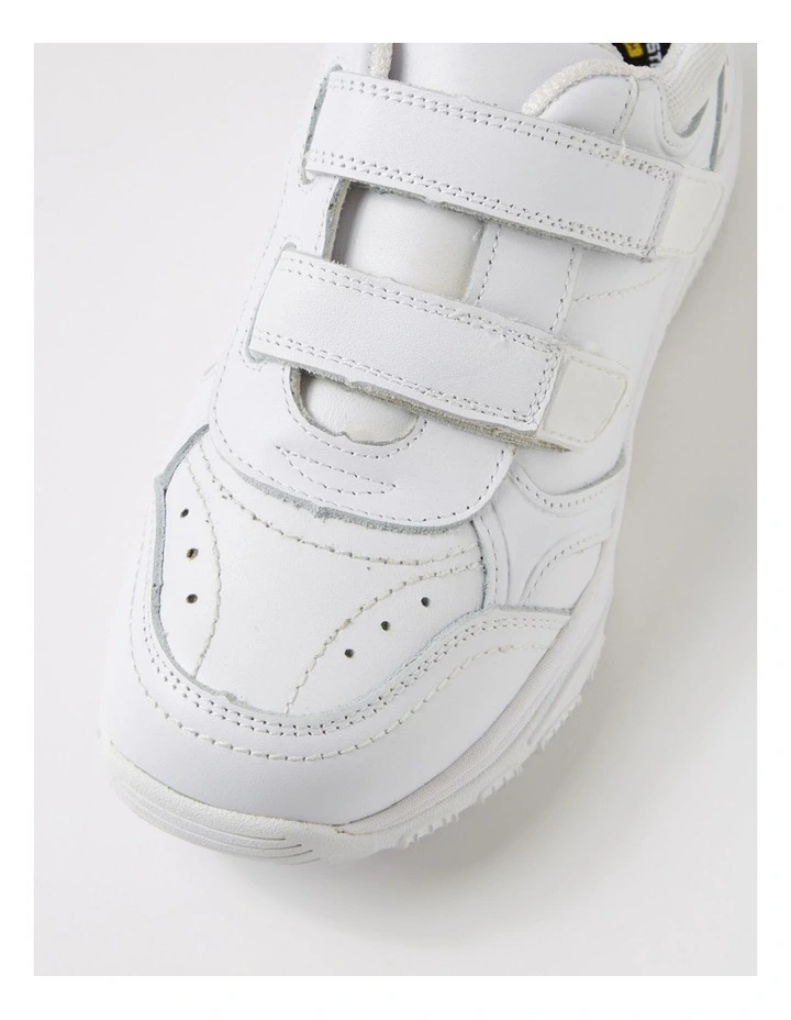 Hype Junior Adjustable E White Leather Sneakers image 4
