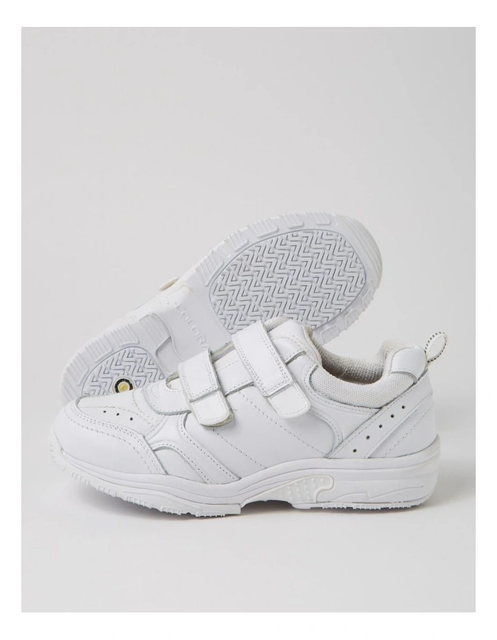 Hype Junior Adjustable E White Leather Sneakers image 5