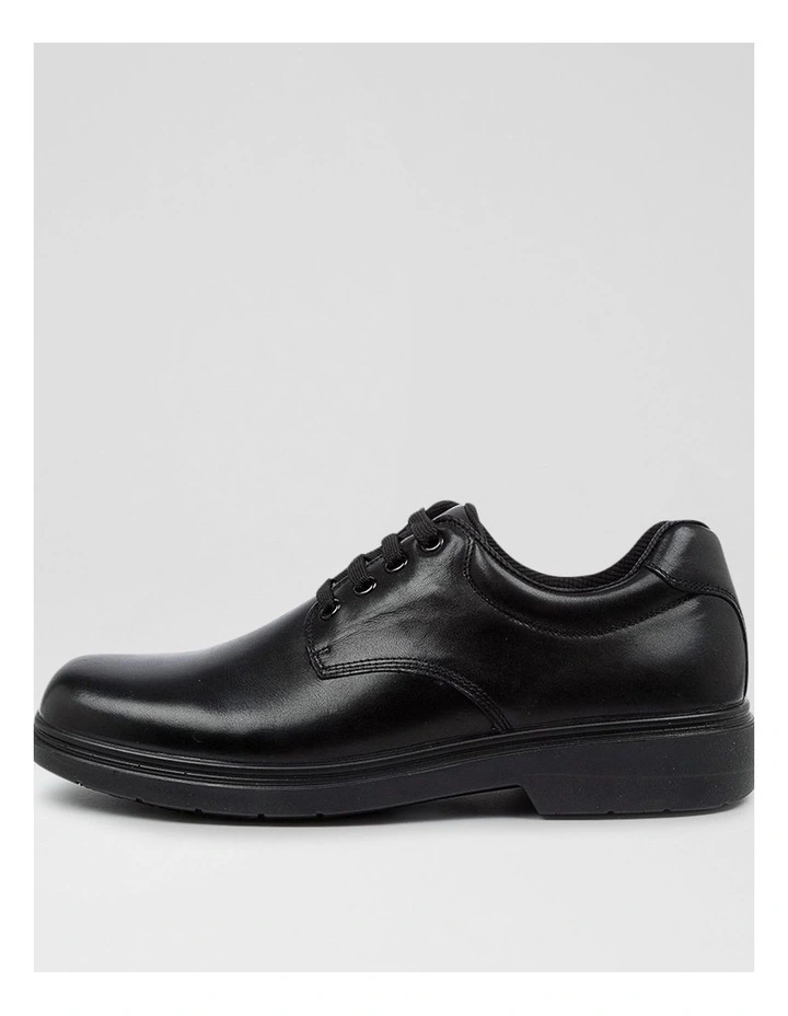Roar Senior D Black Leather Lace Up Shoes image 1