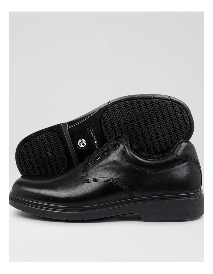 Roar Senior D Black Leather Lace Up Shoes image 3