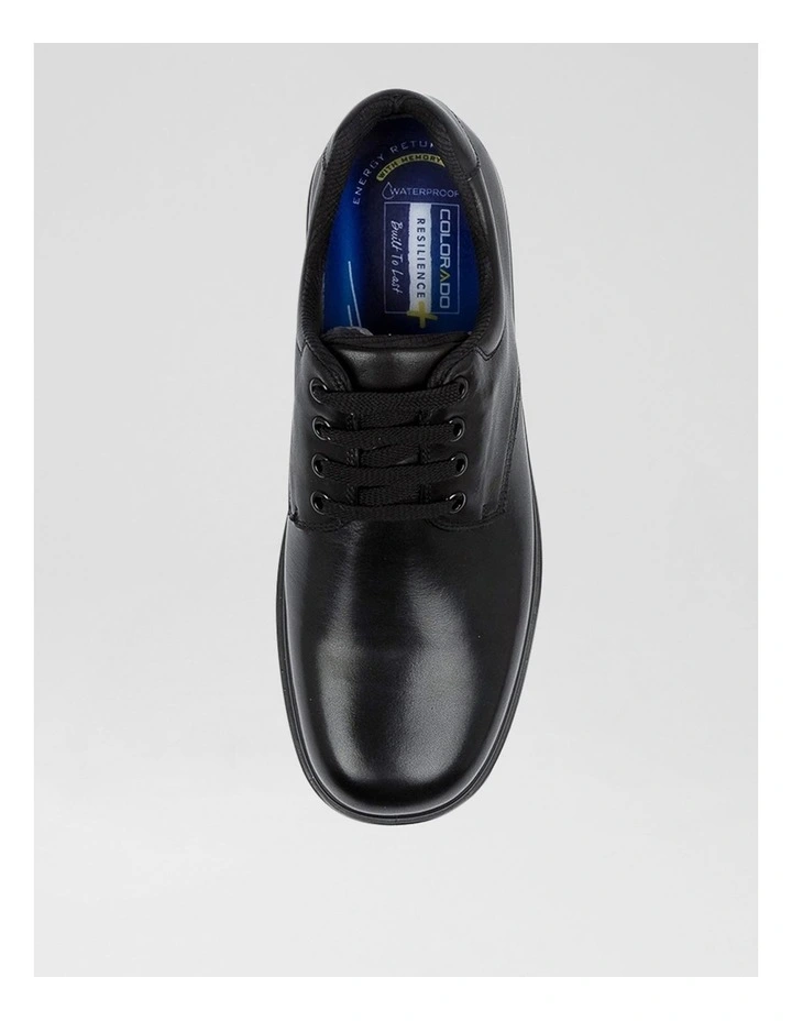 Roar Senior D Black Leather Lace Up Shoes image 5