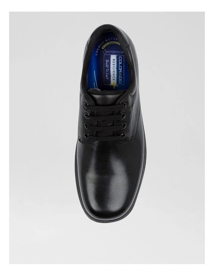 Roar Senior F Black Leather Lace Up Shoes image 5