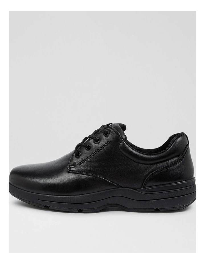 Renegade Senior Black Leather Lace Up Shoes image 1