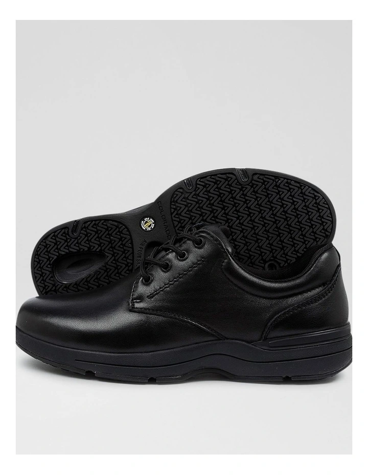 Renegade Senior Black Leather Lace Up Shoes image 3