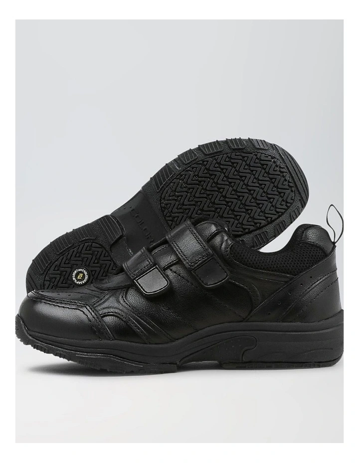 Hype Junior E Adjustable Black Leather Sneakers image 3