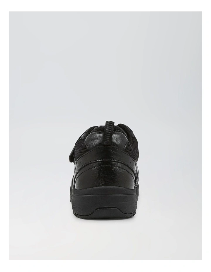 Hype Junior E Adjustable Black Leather Sneakers image 4