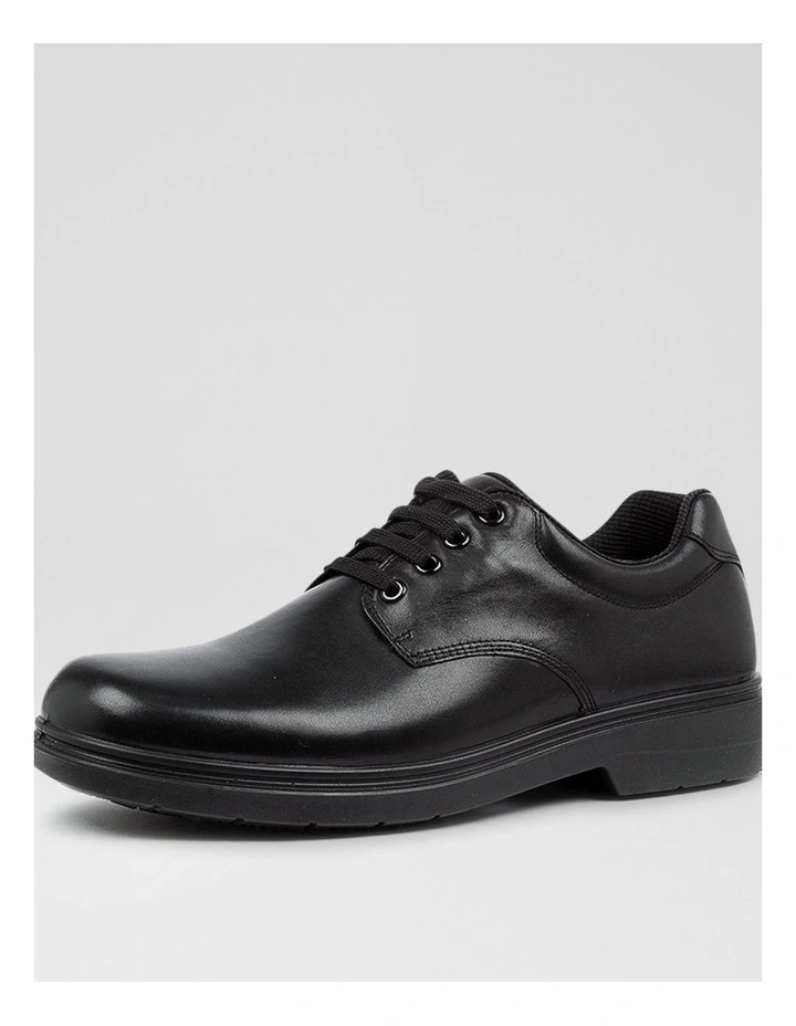 Roar Youth D Half Black Leather Lace Up Flats image 2