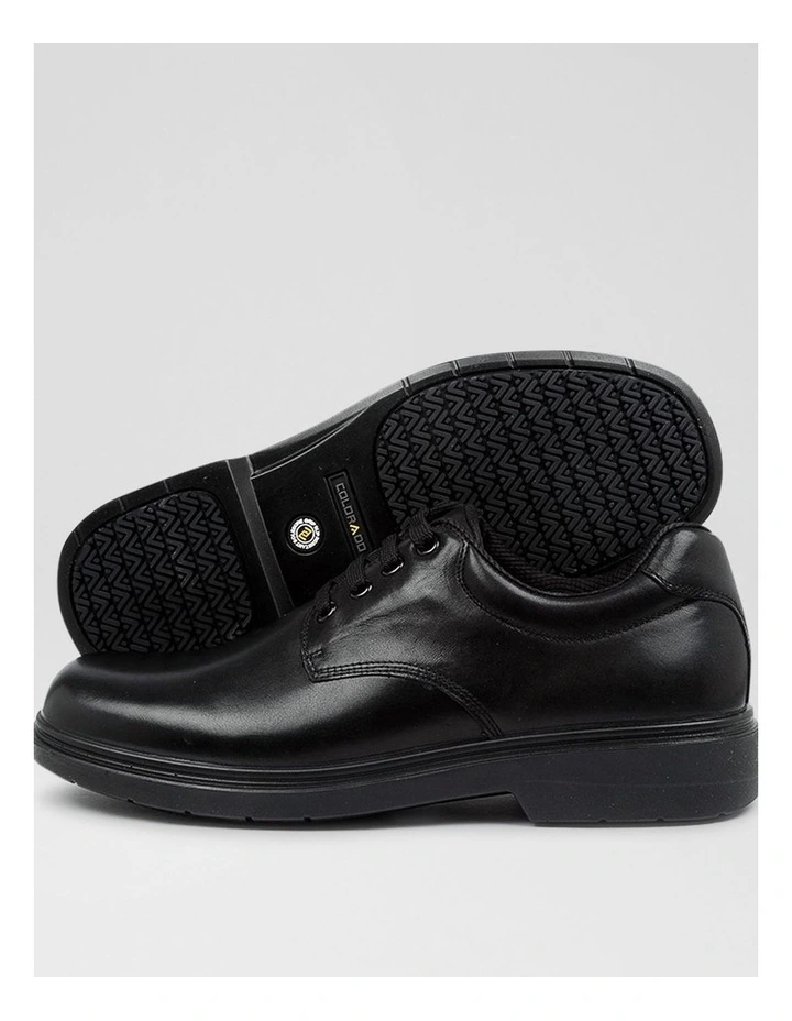 Roar Youth D Half Black Leather Lace Up Flats image 3
