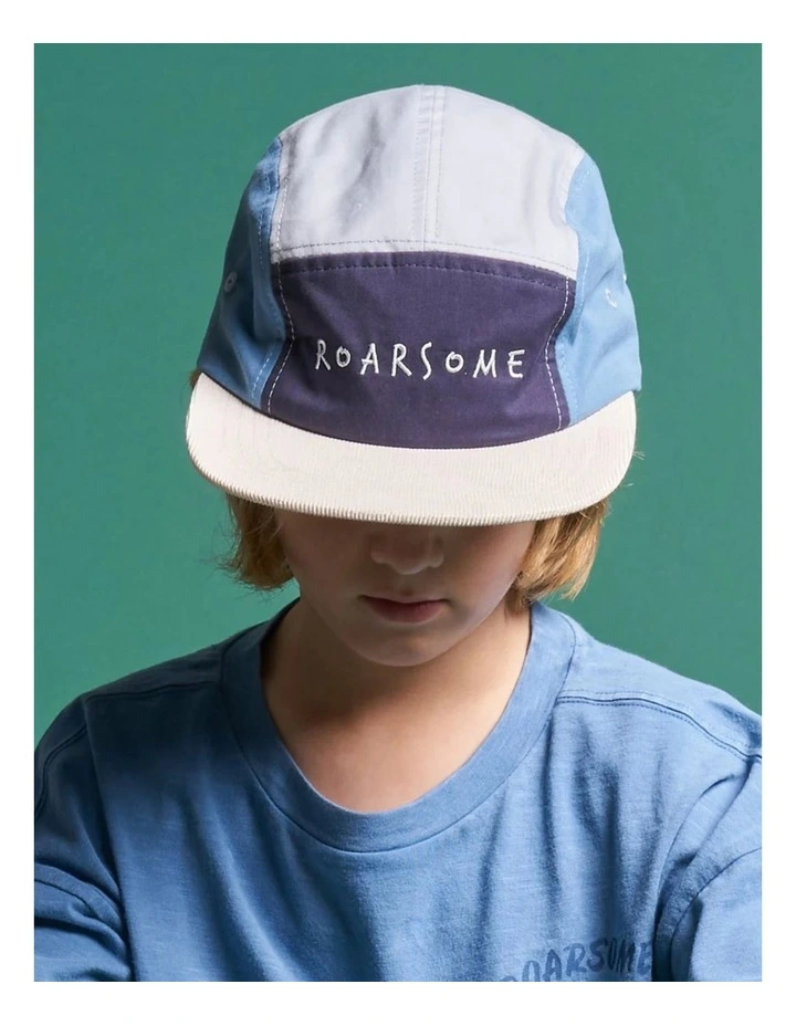 Adventure Club - Kids Blue 5 Panel Cap image 4