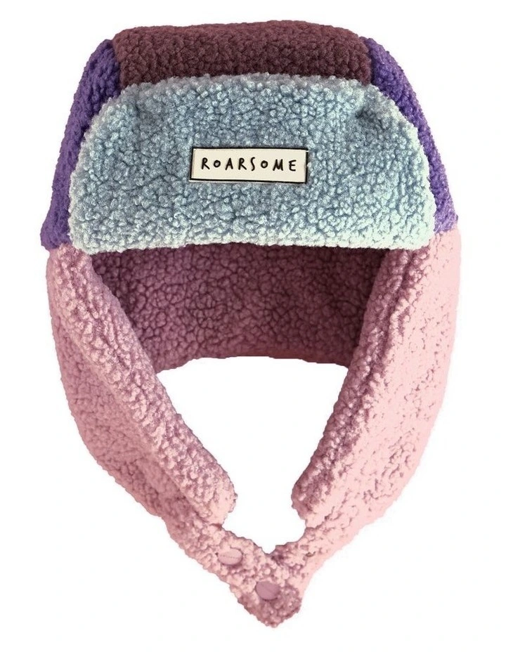 Kids Trapper Hats - Pink/Lilac image 1