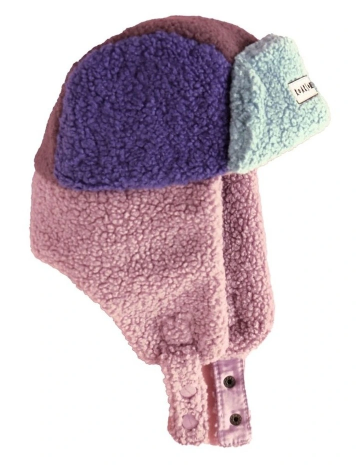 Kids Trapper Hats - Pink/Lilac image 2
