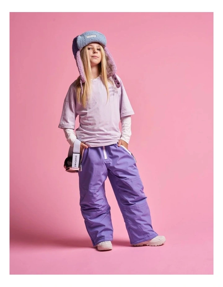 Kids Trapper Hats - Pink/Lilac image 4