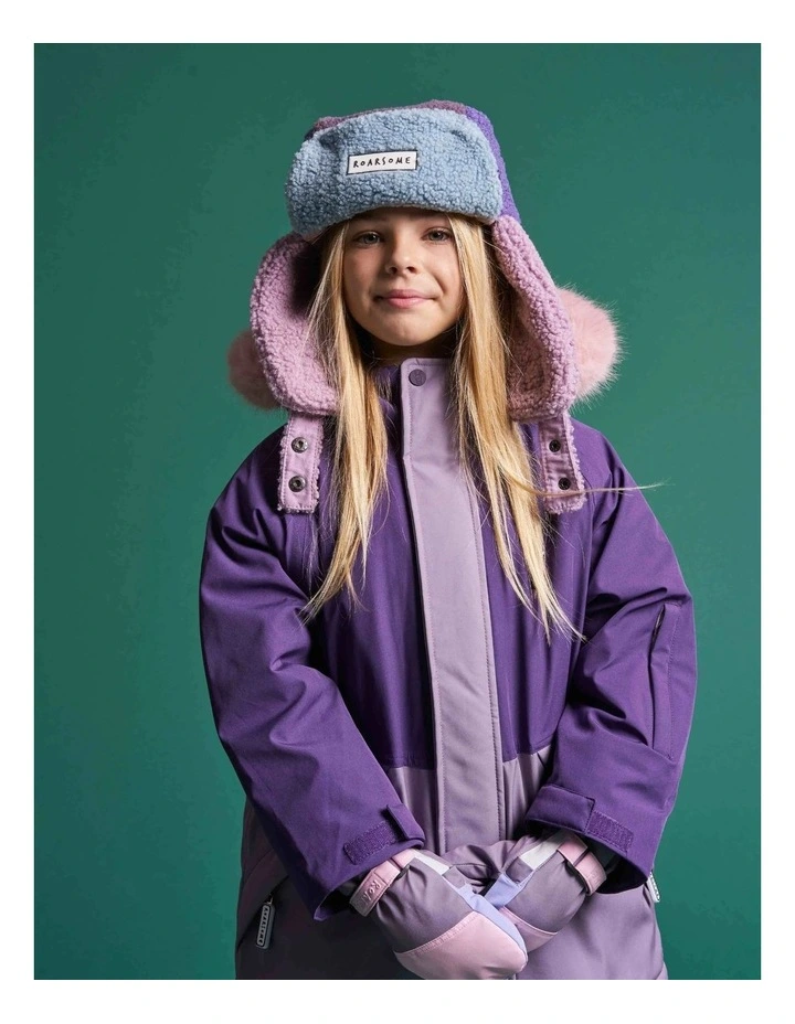 Kids Trapper Hats - Pink/Lilac image 5