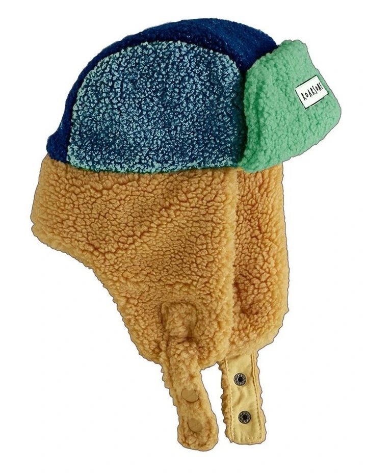 Kids Trapper Hats - Blue/Beige image 1