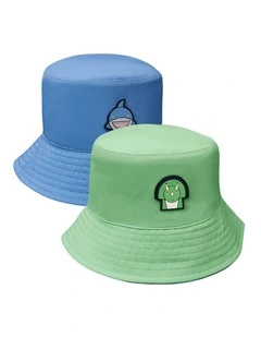 Dinosaur/Shark - Kids Reversible Bucket Hat