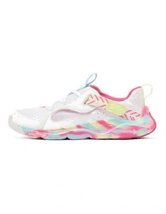 Kids' Rip-Tab Shoes Playful Summer - White/Pink