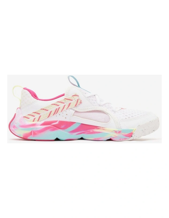 Kids' Rip-Tab Shoes Playful Summer - White/Pink image 2