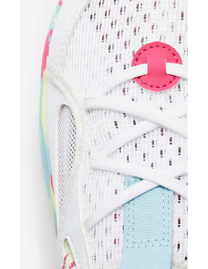 Kids' Rip-Tab Shoes Playful Summer - White/Pink image 7