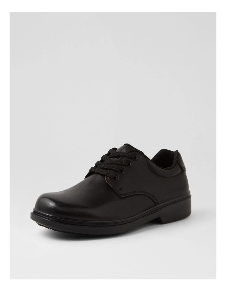 Roar Senior F Half Black Leather Flat Shoes image 2