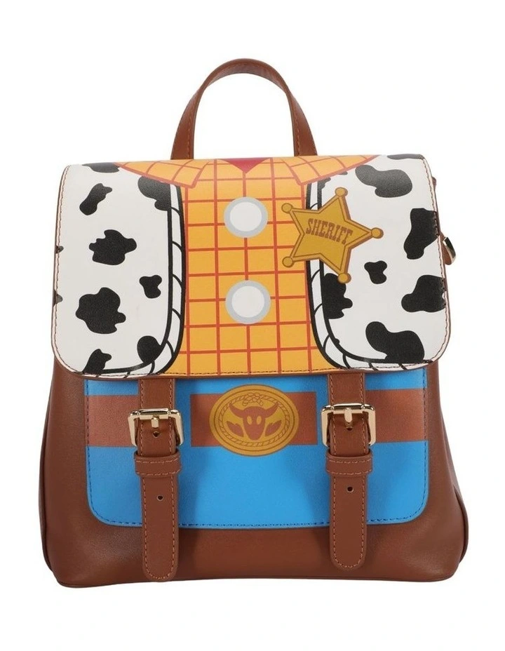 Woody Deluxe PU Rucksack Backpack - Black image 3