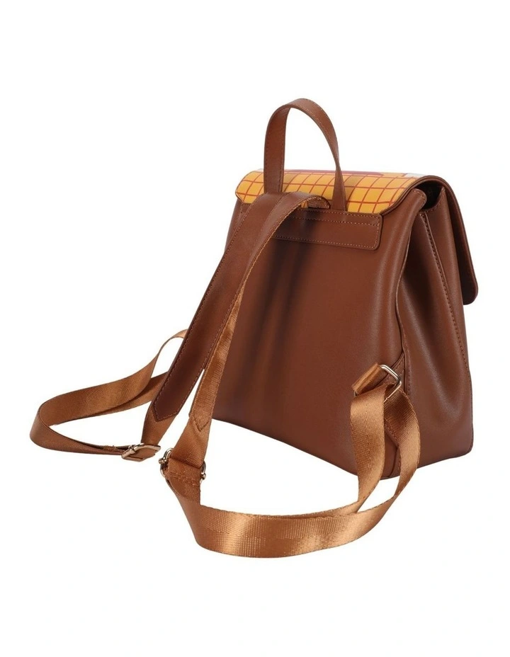 Woody Deluxe PU Rucksack Backpack - Black image 4