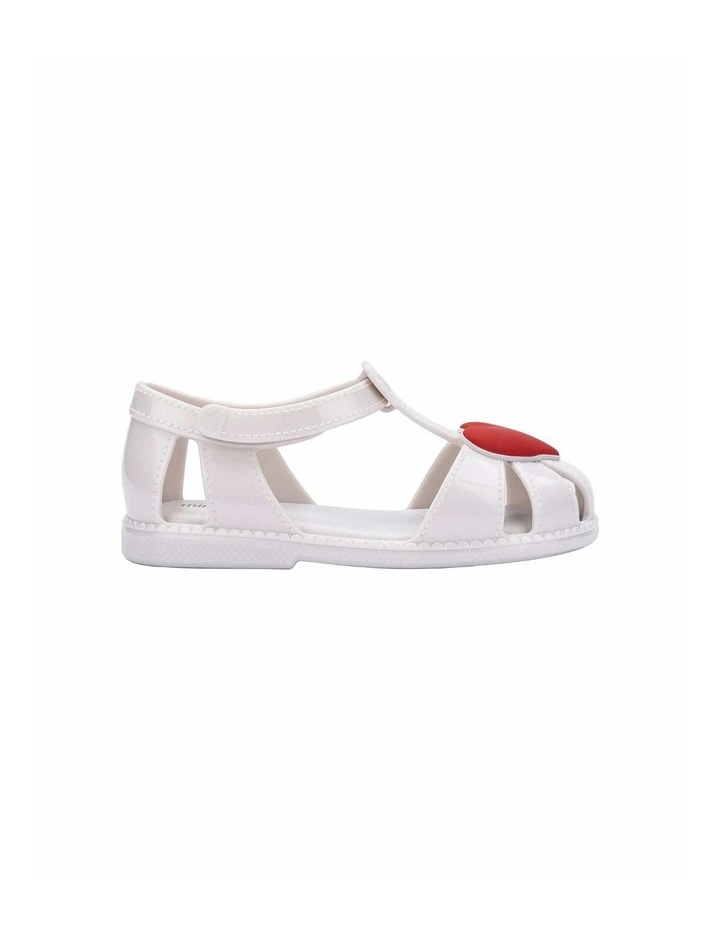 MINI MELISSA HIP HEART BALLERINA WHITE METTALIC image 1