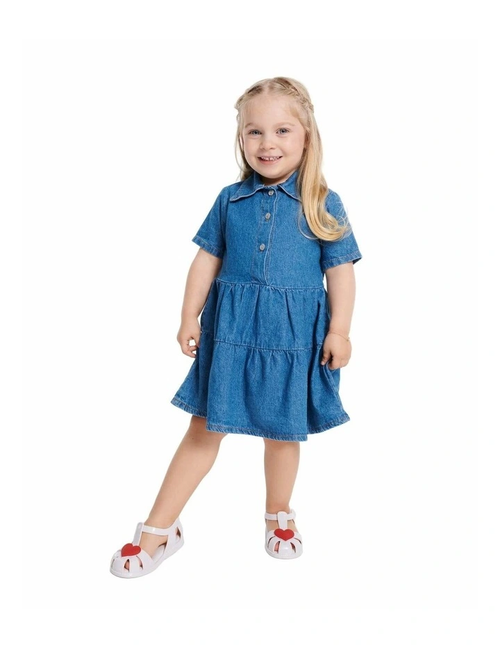 MINI MELISSA HIP HEART BALLERINA WHITE METTALIC image 2