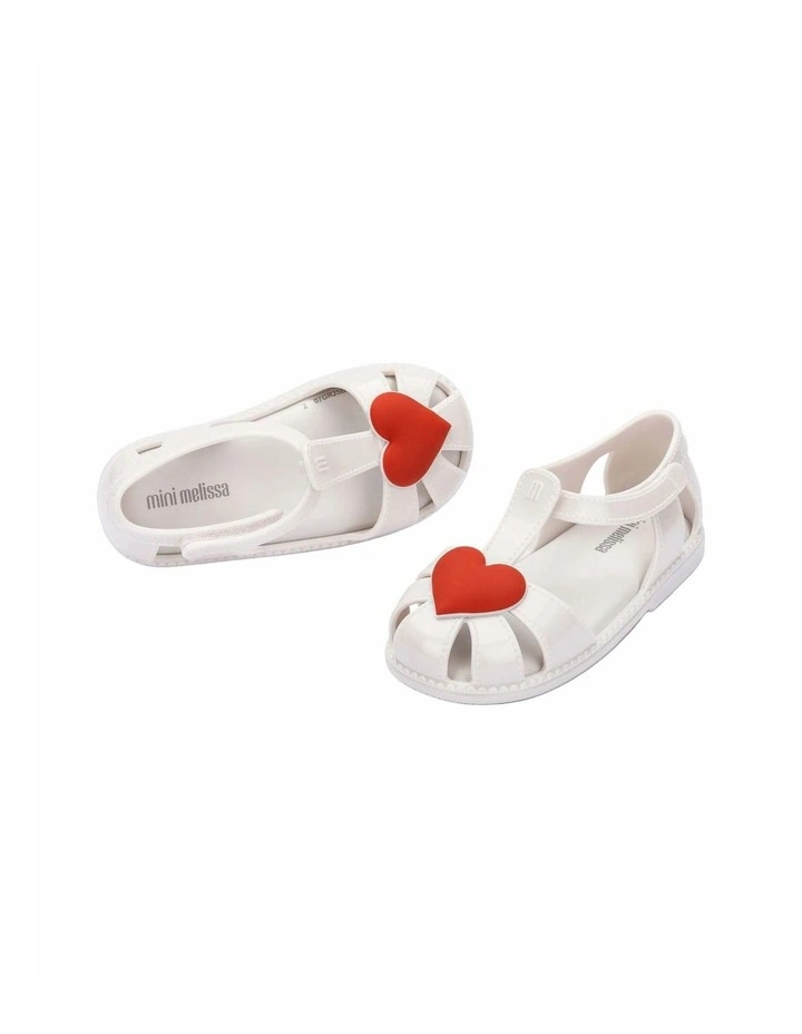 MINI MELISSA HIP HEART BALLERINA WHITE METTALIC image 3