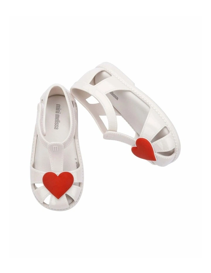 MINI MELISSA HIP HEART BALLERINA WHITE METTALIC image 4