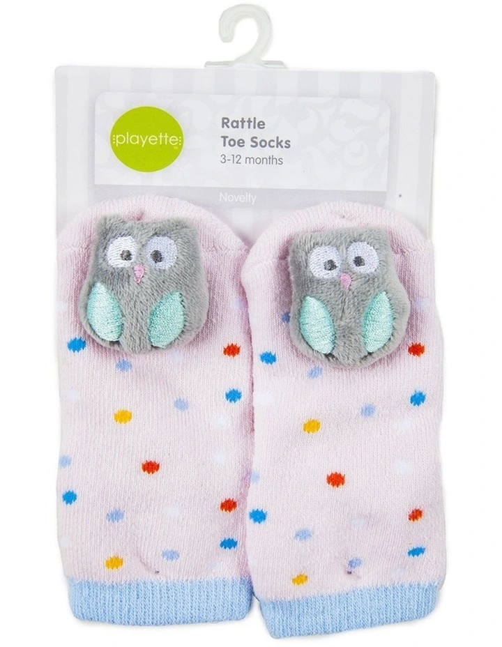 Novelty Rattle Toes Socks For Girls Soft Comfortable Baby Wear image 1