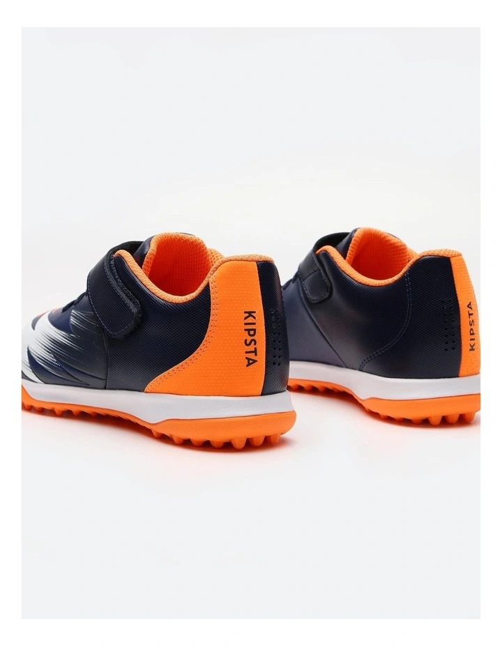 Decathlon - Kids' Rip-Tab Football Boots Agility 500 TF - BlueOrange image 5