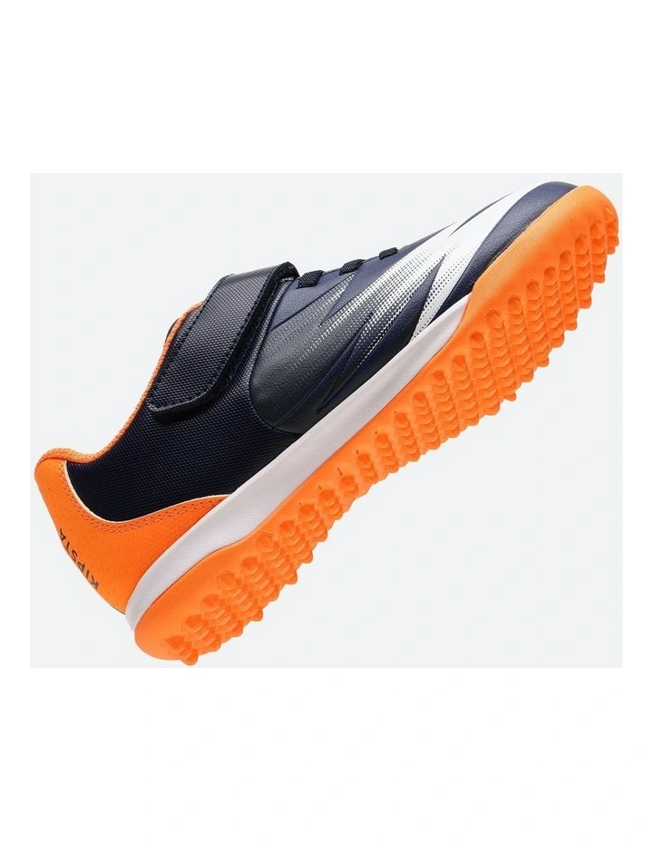 Decathlon - Kids' Rip-Tab Football Boots Agility 500 TF - BlueOrange image 6