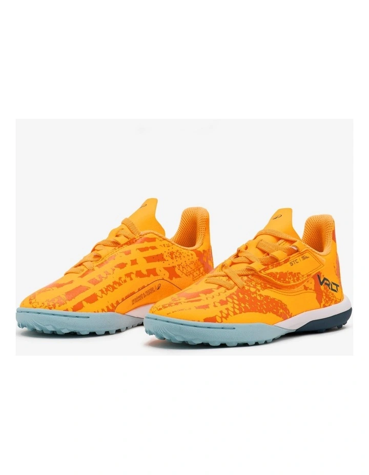 Decathlon - Kids' Rip-Tab Football Boots Viralto I Easy Turf TF - Orange image 3