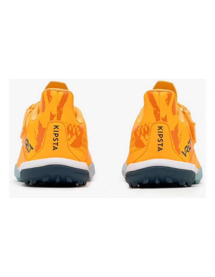 Decathlon - Kids' Rip-Tab Football Boots Viralto I Easy Turf TF - Orange image 4