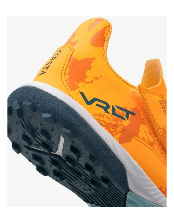 Decathlon - Kids' Rip-Tab Football Boots Viralto I Easy Turf TF - Orange image 7