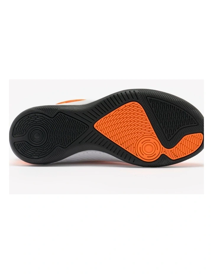 Kids' Laceless Futsal Shoes Eskudo Club Sala Easy - Orange/Grey image 4