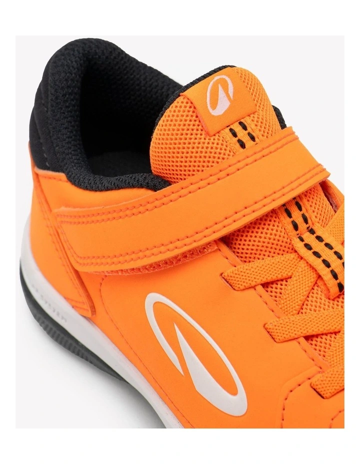 Kids' Laceless Futsal Shoes Eskudo Club Sala Easy - Orange/Grey image 5