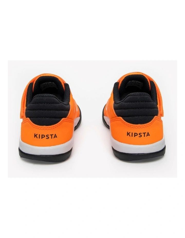 Kids' Laceless Futsal Shoes Eskudo Club Sala Easy - Orange/Grey image 6