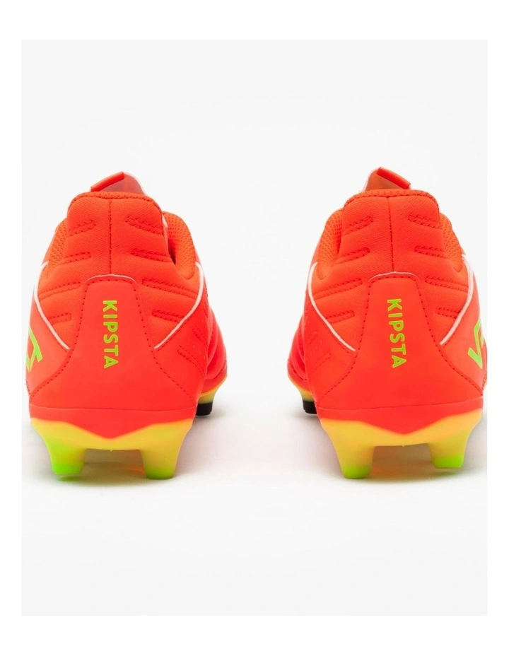 Decathlon - Kids' Lace-Up Leather Football Boots Viralto II FG - Acid Red image 3